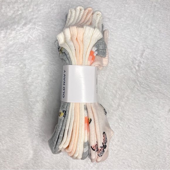 NWT Old Navy Novelty Ankle Socks 6-Pack — Spring Bug-Themed - Picture 5 of 5